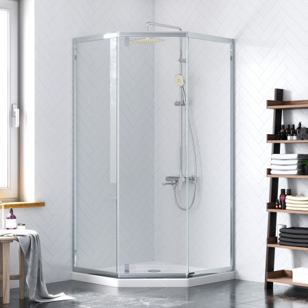 Душевое ограждение 90х90 см Damixa Skyline 5-corner (DX35WG-405-090MT) без поддона