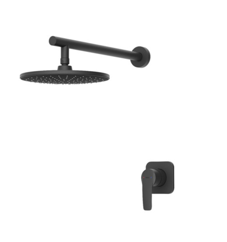 Встраиваемая душевая система IDDIS серия Оптима Хоум/Optima Home (OPHBL01i66) без излива, черная
