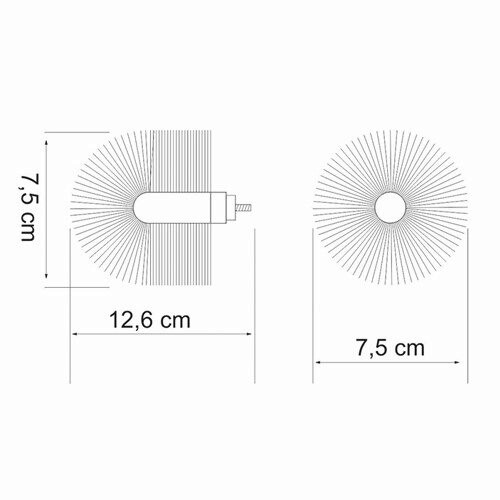 Щетка для унитаза из пластика WasserKRAFT (K-012) запасная, черная