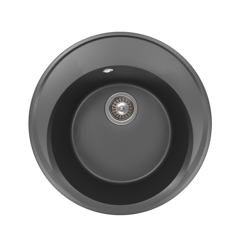Кухонная мойка FLORENTINA Лацио 510 (17.010.B0510.302) круг, антрацит