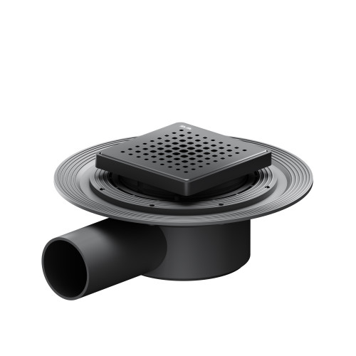 Душевой трап 10x10 см AM.PM MasterFlow (W01BD-P11-010-01BM) черный