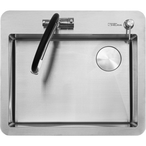 Мойка кухонная врезная 62х54 см MELANA Profline (MLN-R6254HK) с дозатором