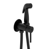 Встраиваемый смеситель с гигиеническим душем Milardo Tidy (001BLR0M08) черный