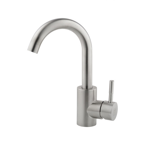 Смеситель для раковины AQUEDUC (345333) с поворотным изливом, сталь