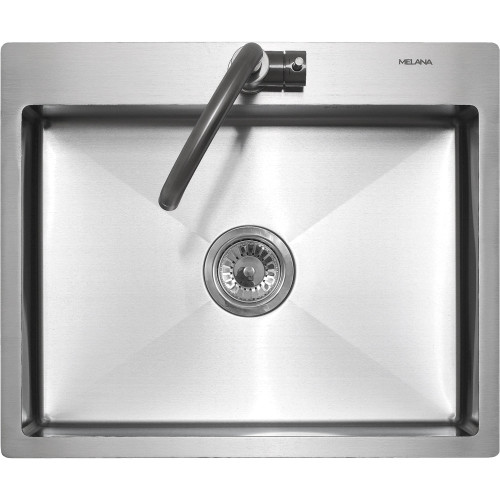 Мойка кухонная врезная 60х50 см MELANA Profline (MLN-R6050H) прямоугольная