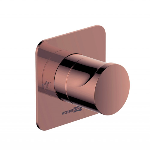 Переключатель на 2 выхода WasserKRAFT Asphe (A287) розовое золото