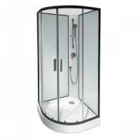 Душевая кабина 90х90 Am.Pm New Joy (W85C-001-090GT), без крыши, графит
