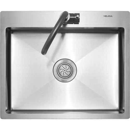 Мойка кухонная врезная 60х50 см MELANA Profline (MLN-R6050HK) прямоугольная