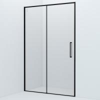 Душевая дверь, 130х195 см, IDDIS Slide (SLI6BS3i69) раздвижная, черная