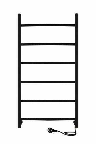 Полотенцесушитель электрический 700х300 INDIGO Arc (LCAE70-30BRR) универсальное подключение, черный