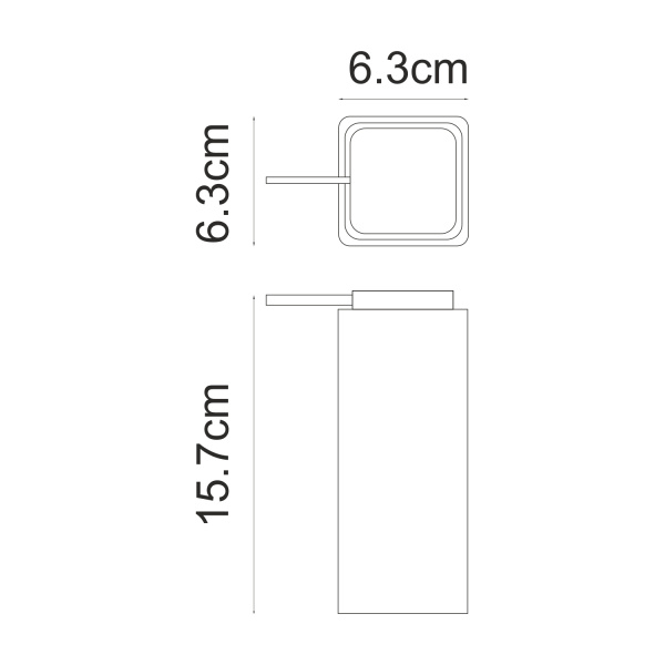 Дозатор для жидкого мыла WasserKRAFT Paar (K-4299) черный