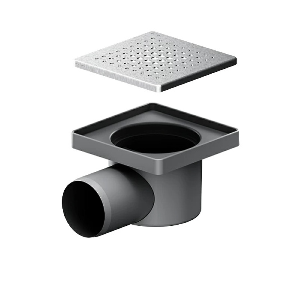 Душевой трап 10x10 см AM.PM PrimeFlow (W02BD-P11-010-01SB) сталь матовая