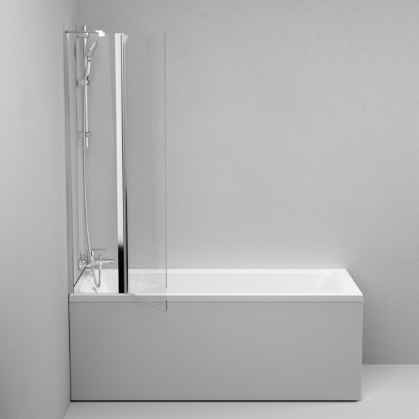 Шторка на ванну 80х140 см Am.Pm Gem (W90BS-D3W5-140CT)