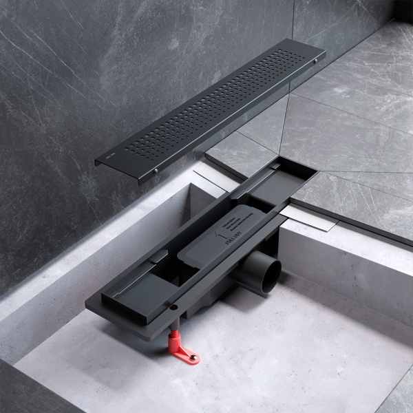 Душевой трап 40 см AM.PM PrimeFlow (W02SC-P11-040-01BM) с решеткой, черный