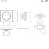 Душевой трап 10x10 см AM.PM PrimeFlow (W02BD-P11-010-01BM) черный