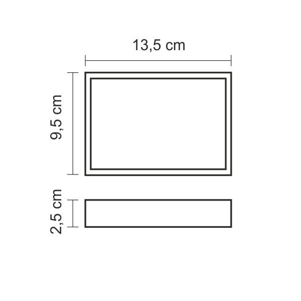 Мыльница из полирезина WasserKRAFT Schunter (K-88229) под дерево