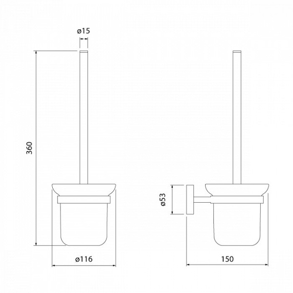Ерш для унитаза IDDIS Sena (SENSSG0i47)
