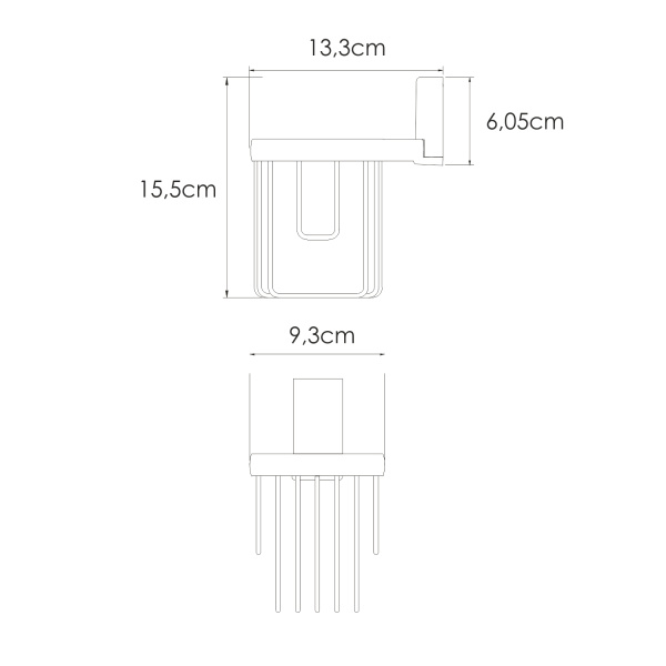 Держатель освежителя WasserKRAFT Abens (K-3245) черный
