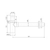 Бутылочный сифон для умывальника бронза IDDIS Optima Home (OPTBR00i84), бронза