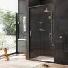 Дверь душевая в нишу, 110x195 см Am.Pm Gem (W90G-110-1-195BT) черная