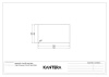 Кухонная мойка KANTERA Cayman CAR490D3/L (44682) правосторонняя