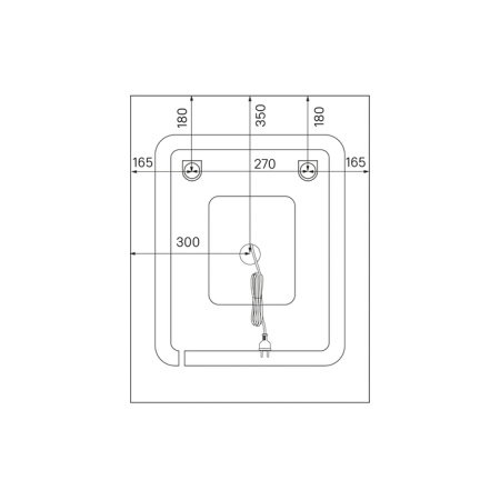 Зеркало с подсветкой 60 см IDDIS Zodiac (ZOD6000i98), белое