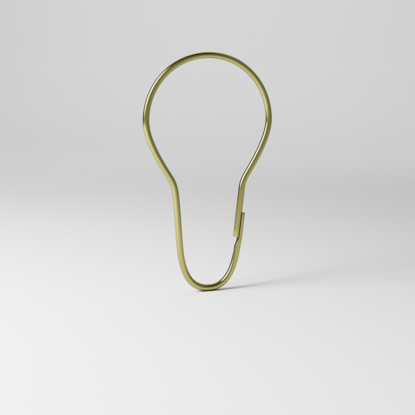 Набор колец для шторы в ванну IDDIS (RINMG00i15) золото