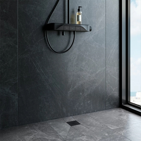 Душевой трап 10x10 см AM.PM PrimeFlow (W02BD-P11-010-01BM) черный