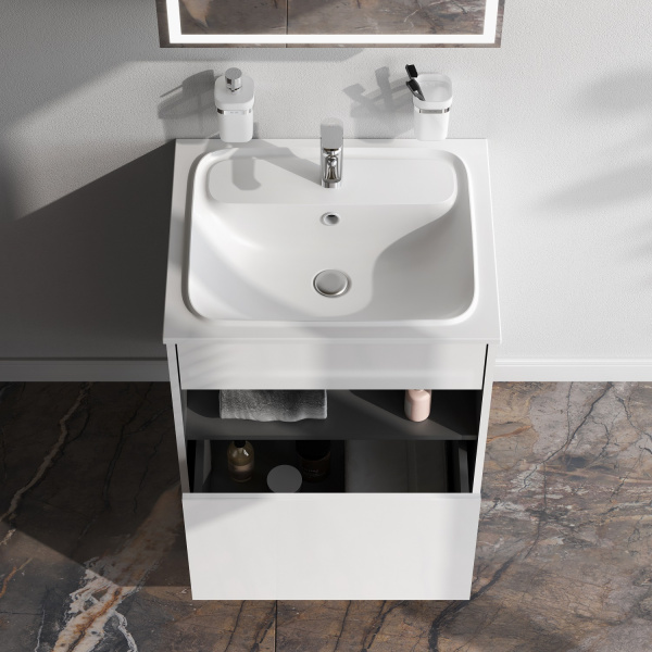 Тумба под раковину 60 см Am.Pm Func (M8FFUX0601WG) белая