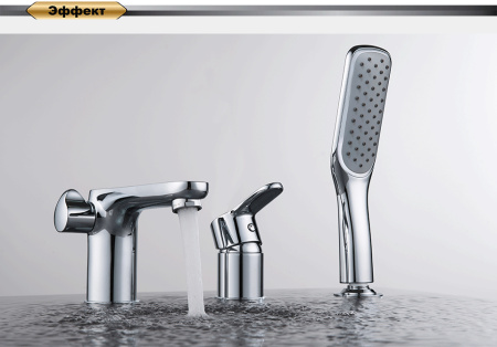 Смеситель на борт ванны DK Rhein.Marx (DA1394941) с ручным душем