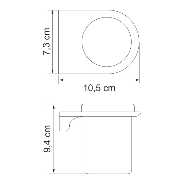 Подстаканник одинарный WasserKRAFT  Kammel (K-8328)