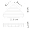 Полка металлическая WasserKRAFT (K-733)