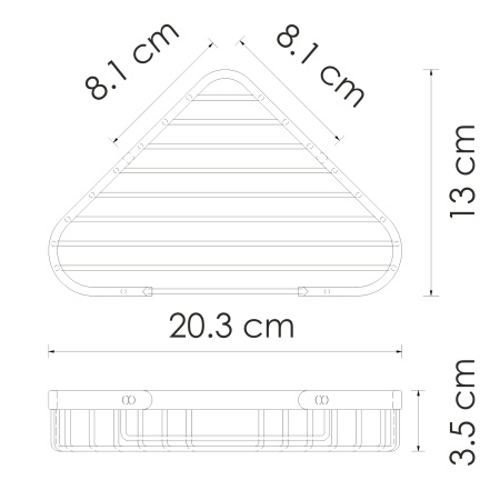Полка металлическая WasserKRAFT (K-733)