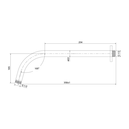 Кронштейн для верхнего душа IDDIS (001SB35i61)