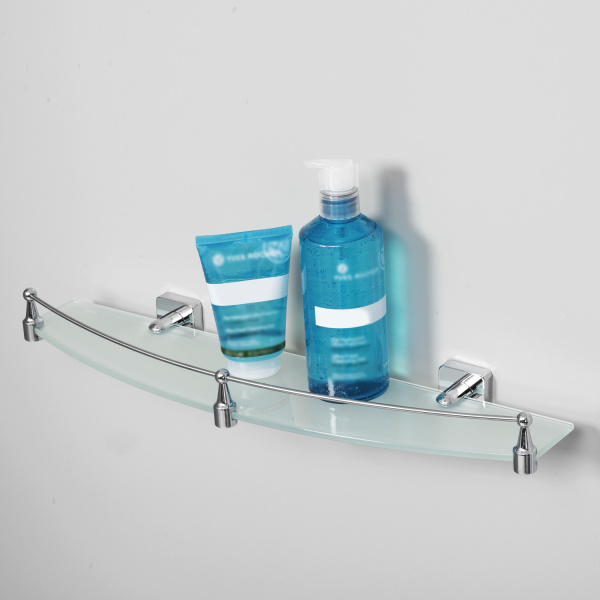 Полка стеклянная с бортиком WasserKRAFT Dill (K-3944)