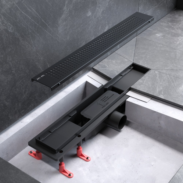 Душевой трап 50 см AM.PM PrimeFlow (W02SC-P11-050-01BM) с решеткой, черный