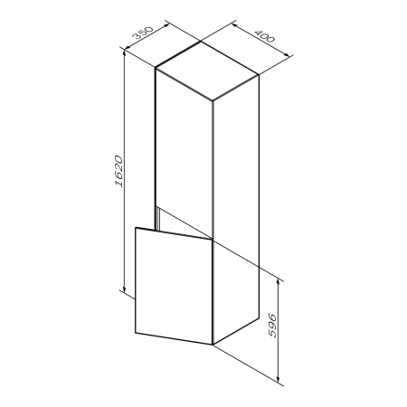 Шкаф-колонна подвесной Am.Pm Inspire v2.0 (M50ACHX0406WM)