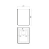 Зеркало 60х80 см IDDIS Cloud (CLX6000i98) с LED-подсветкой и диммером