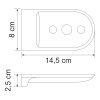 Мыльница решетка WasserKRAFT  Kammel (K-8369)