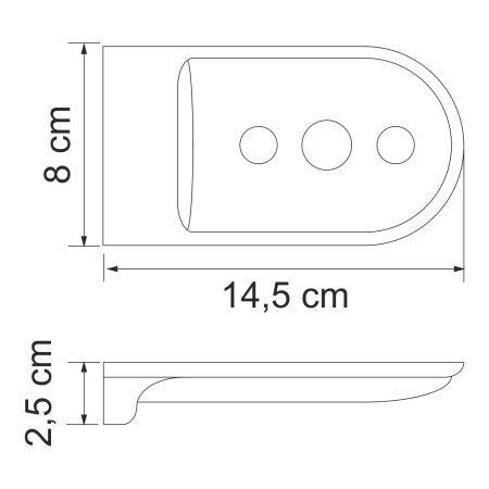 Мыльница решетка WasserKRAFT  Kammel (K-8369)