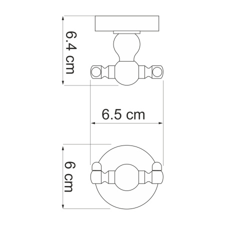 Крючок WasserKRAFT  Diemel (K-2223D)