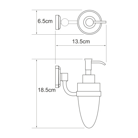 Дозатор для жидкого мыла  Oder (K-3099) Дозатор для жидкого мыла  Oder (K-3099)