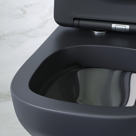 Унитаз подвесной Am.Pm X-Joy (C85A1700MBSC) Flash Clean черный