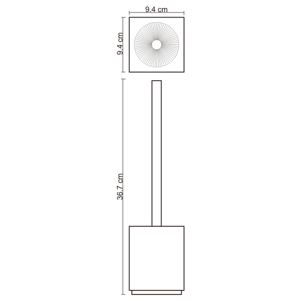 Щетка для унитаза WasserKRAFT Leine (K-3827) белая