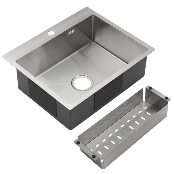 Мойка кухонная врезная 60х50 см MELANA Profline (MLN-R6050H) с коландером