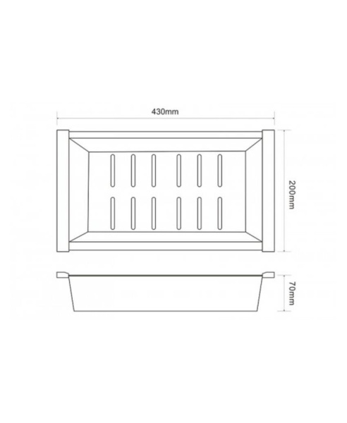 Поддон ZORG R INOX (C 12-44)