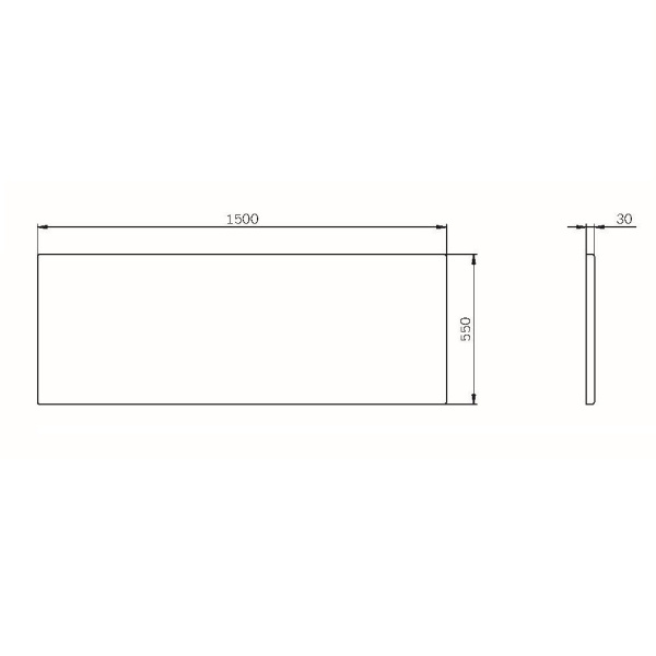 Фронтальная панель для ванны 150х70 см Am.Pm Func (W84A-150-070W-P)