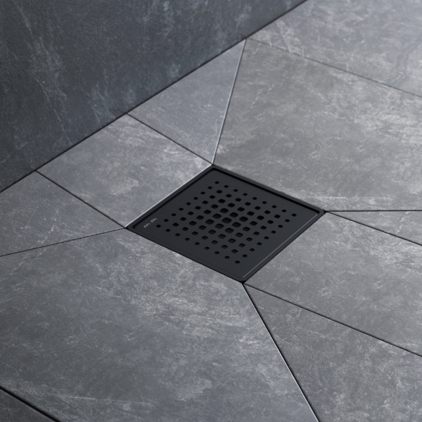 Душевой трап 10x10 см AM.PM MasterFlow (W01BD-P11-010-01BM) черный