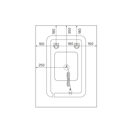 Зеркало с подсветкой 50 см IDDIS Zodiac (ZOD5000i98), белое