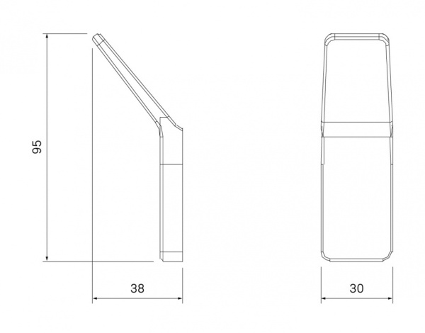 Крючок одинарный IDDIS Slide (SLIGM10i41) графит